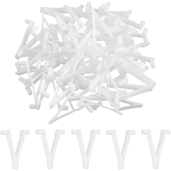 

NEW-80 Pieces Pool Butterfly Clip V Clip Pool Attachment Clip for Skimmer Net, Leaf Rake, Brush, Pool Supply