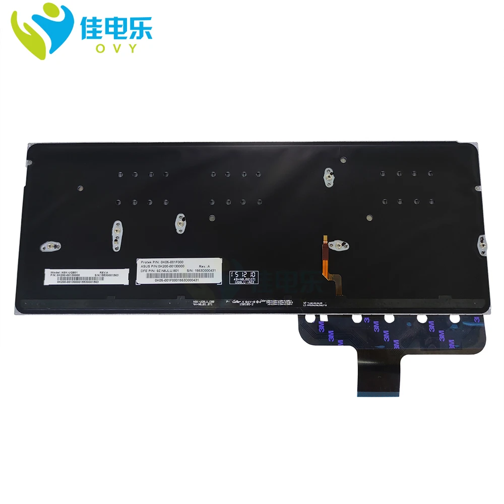 Teclado para Asus Novo Backlight Zenbook Ux301l Ux301la gb Britânico Substituição Teclados Computador Portátil Quente 0knb0-362auk00 uk Ux301 - Imagem 5