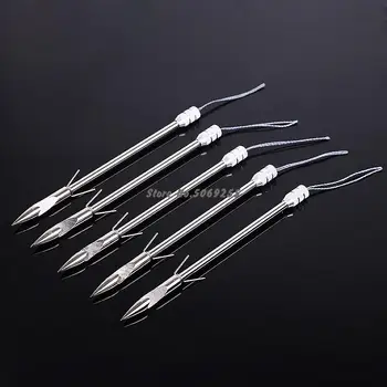 

10/20pcs Fishing Slingshot Arrows Silver Stainless Steel Bow Hunting Arrowheads Archery Bolt