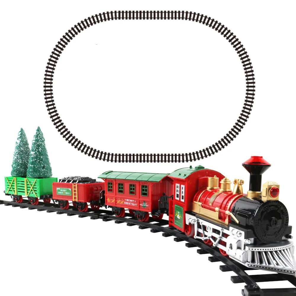 Trilhos de brinquedo de trem elétrico clássicos trem modelo ferroviário  definir veículo profissional circuito de veículo modelo interativo  brinquedo