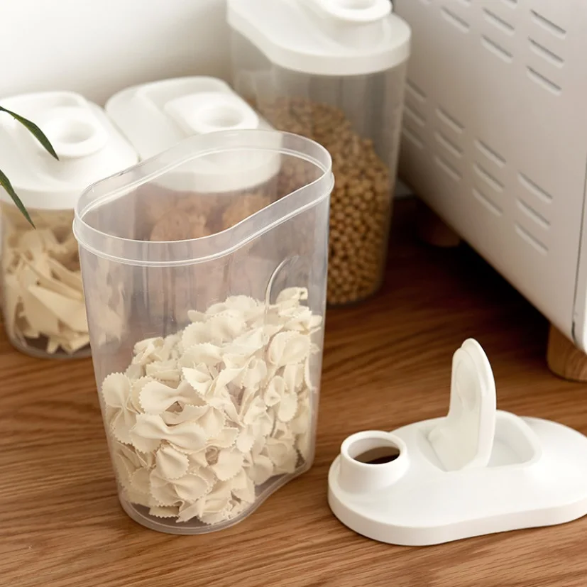 

Kitchenware Storage Bottle Pasta Storage Box Packed Noodle Box Plastic Grains Storage Tanks Freshness Sealed Storage Containers