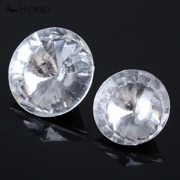 

10sets Crystal Buckles Acrylic Diamond Nails Buttons Decorative Sewing Furniture Knot 25mm/30mm rhinestone buttons Hicello