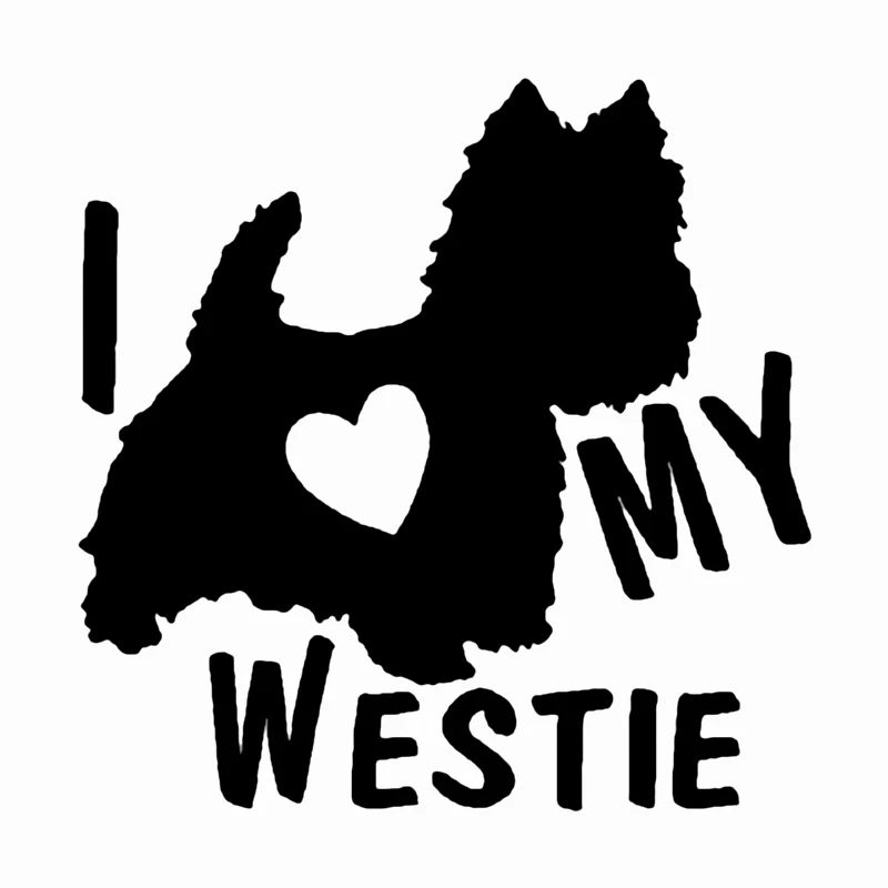 

S51163 Various Sizes/Colors Car Stickers Vinyl Decal I love my West Hound Motorcycle Decorative Accessories Waterproof
