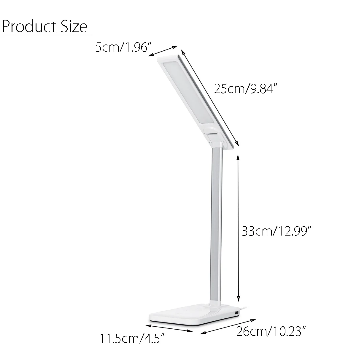 SOONHUA usb зарядка 25LED настольная Регулируемая лампа ночник для чтения с 5 Вт Qi Беспроводное зарядное устройство для телефона