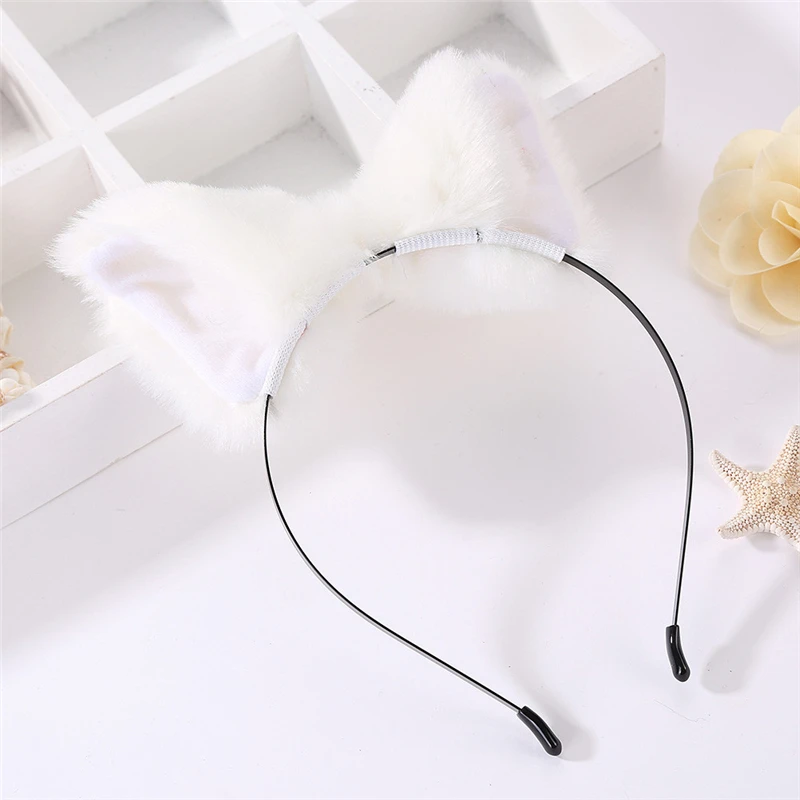 Cat Fox Ears Hairpins Women Fashion Night Party Headband Hair Clip Wearing Decorate Cosplay Anime Dance Hair Accessories 1111