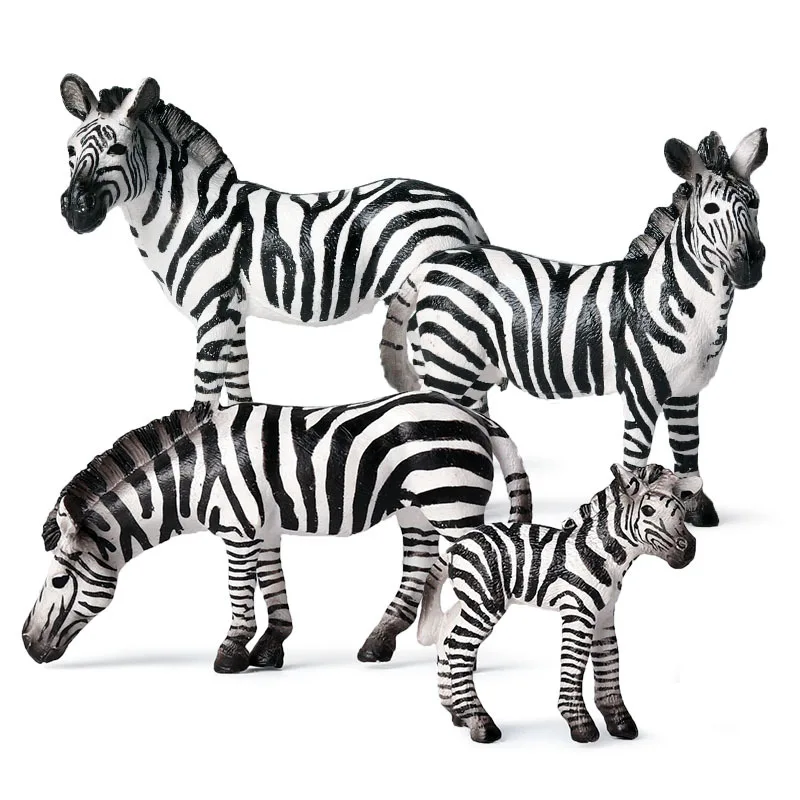 

Wild Animals Zebra Model Figurines Action Figure Fairy Garden Miniature Home Decor Collection Educational Toys Children Gifts