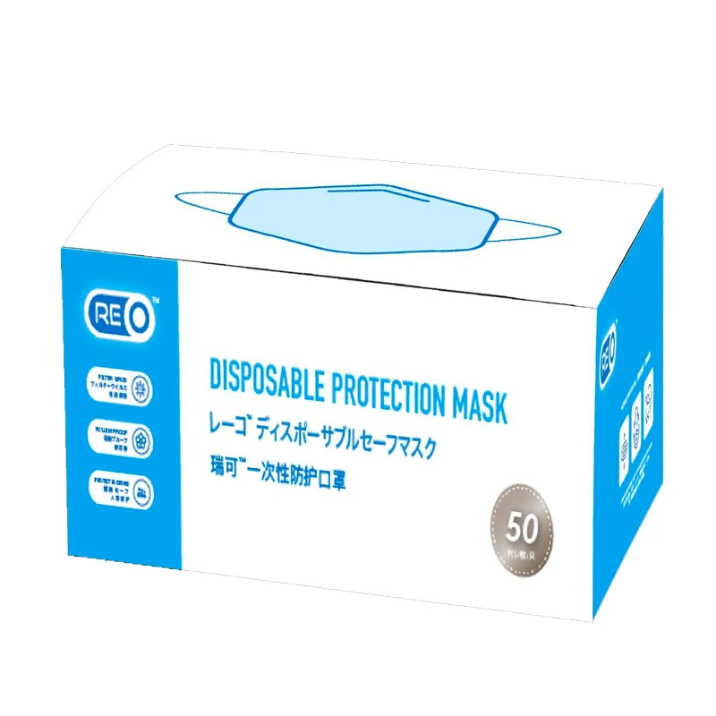 

50pcs In Stock 3 Layers Mask PM2.5 Nonwoven Disposable Prevent Anti Virus Proof Breathable Face Mouth Mask Facemask Good Quality
