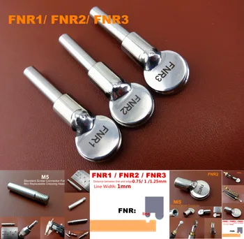 

3pcs FNR Type Leather Craft Electric Edging Creasing Machine Soldering Iron Line Press Replaceable Round Mini Head Tip Tool Set