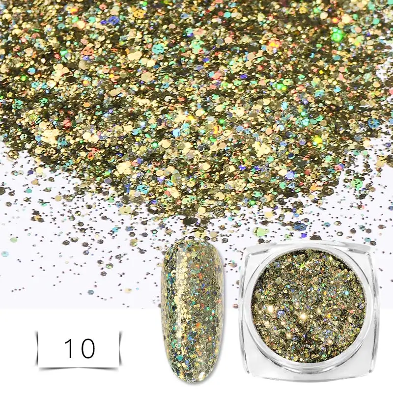 Nail Glitter Dip Powder Set Pigment Dipping Powder Shiny Rose Gold Shining Chrome Powder UV Gel Polish Nail Art Decoration Tool - Цвет: DS05612