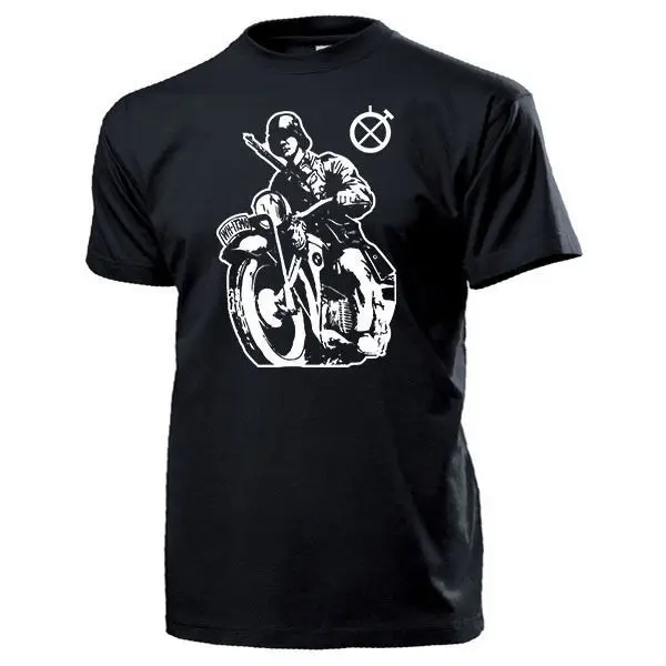 2019 Men Cool Tee Shirt Kradmelder Wh Soldat Motorrad R75 Ks750 Zweiter Weltkrieg- T Summer T-shirt |