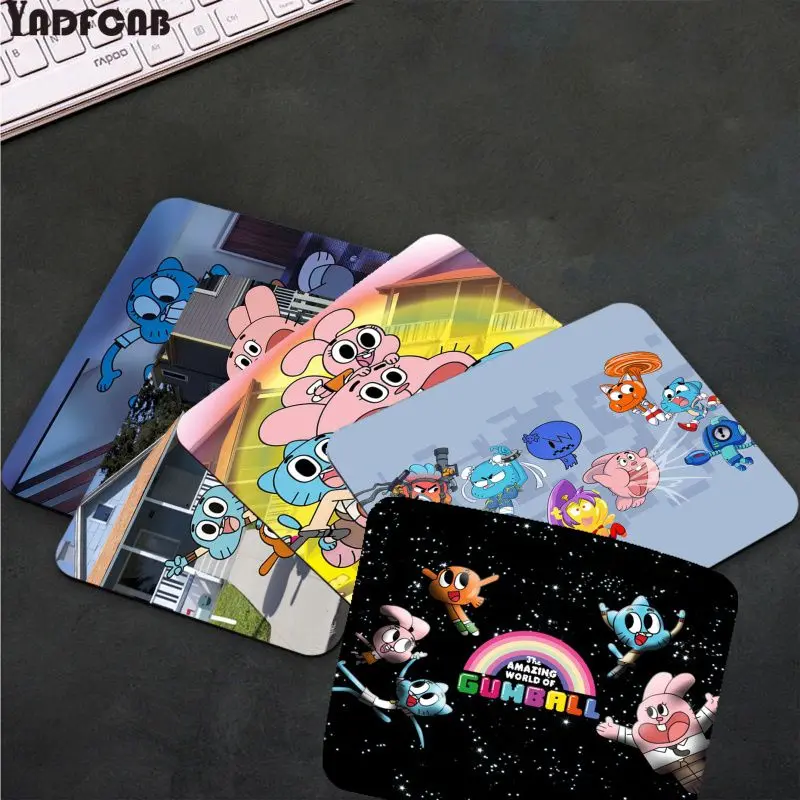 YNDFCNB новые удивительные мировые Игровые мыши для ноутбука Gumball мягкий коврик