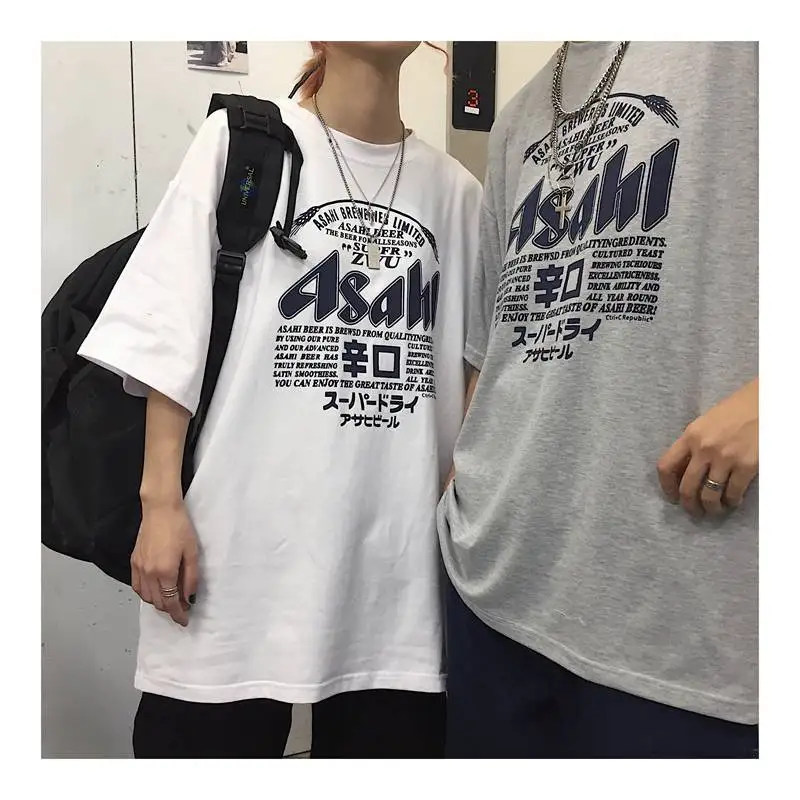 Японский Harajuku футболка для мужчин Лето Хип Хоп футболки уличные футболки короткий рукав Повседневный Топ Высокая уличная футболка для женщин