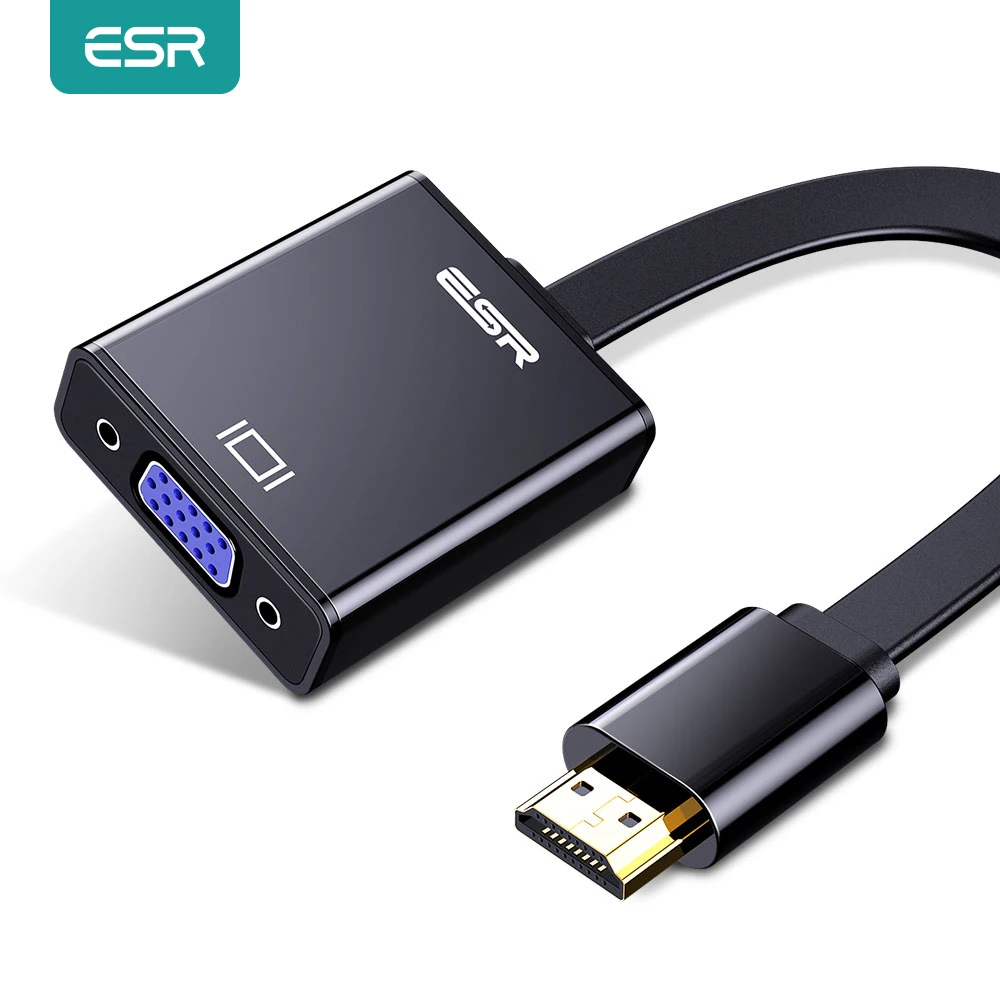 Аудиокабель-адаптер ESR HDMI-совместимый с VGA разветвитель HDMI на преобразователь