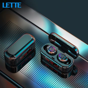 Kowkaka tws ワイヤレス bluetooth イヤホンタッチ制御 9D ステレオヘッドセットスポーツイヤホン防水イヤフォン led ディスプレイマイク