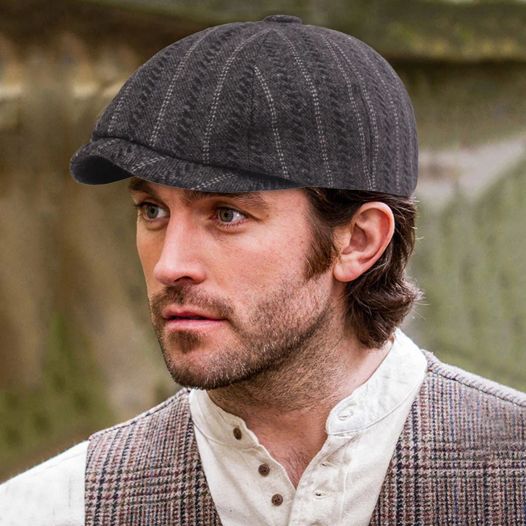 Мужская и женская шапка-берет, Классическая модная кепка Baker, шапка для мальчика, кепка Newsboy, плоский берет для вождения, Шерстяная кепка, мужские зимние шапки Casquette