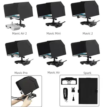 

Adjustable Angle Remote Controller Tablet Holder + Gift Sun Hood Lanyard for DJI Mavic Air 2 Mini Pro Air Spark Spport Holder