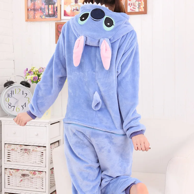 Winter-Homewear-Kigurumi-For-Adults-Cute-Animal-Stitch-Lilo-Long-Sleeve-Hooded-Onesie-Pajamas (1)