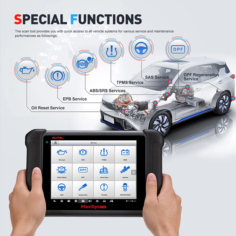 Autel MaxiSys MS906 OBD2 сканер для автомобиля диагностический ключ Программируемый