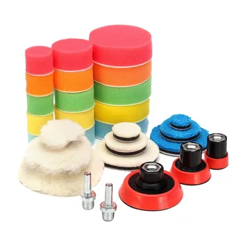 

Pack of 29 Polishing Pad M14 Portable Self Adhesive Sponge Polisher Buffing Pad Polishing Pads Kit for Car