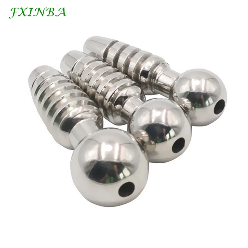 FXINBA Stainless Steel Urethral Sound Dilator Male Penis Plug Threaded Urethra Catheter Stimulator Adult Sex Toy For Men Gay
