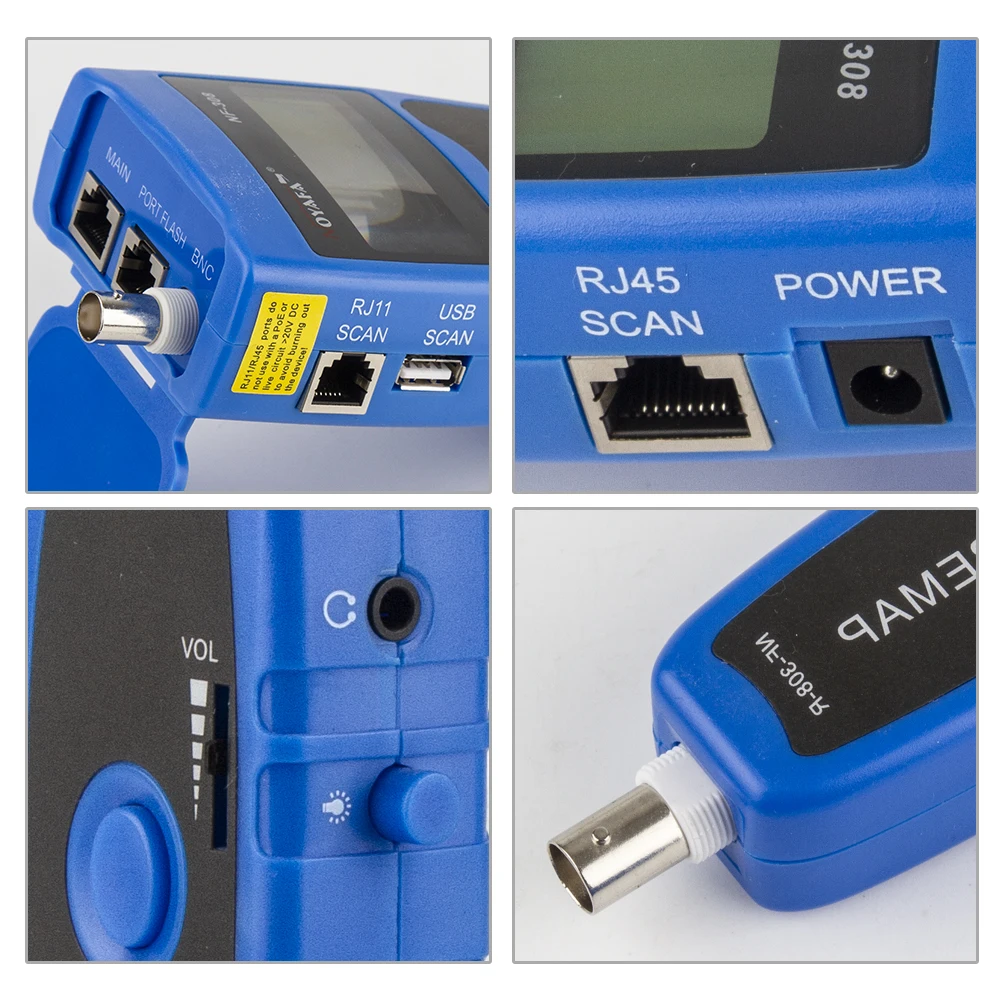 nashu4mama　計4点 NOYAFA NF-308 Network Cable Tester LAN Measure Length Cables