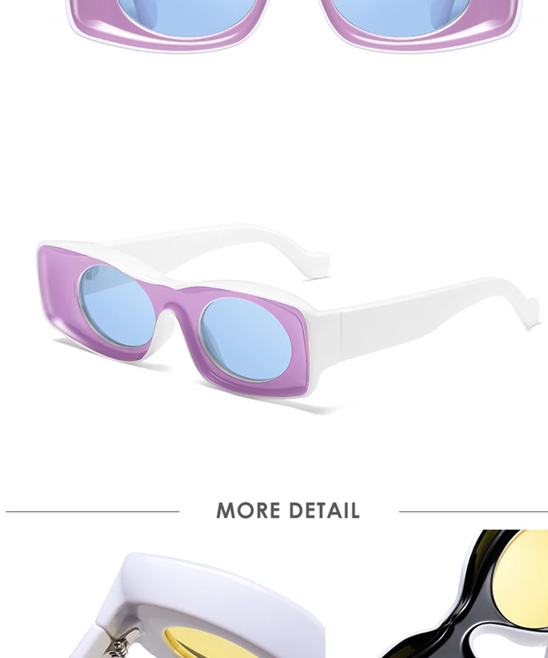 Oversized Rectangle Sunglasses For Women Retro Style Eyewear_voghion.com