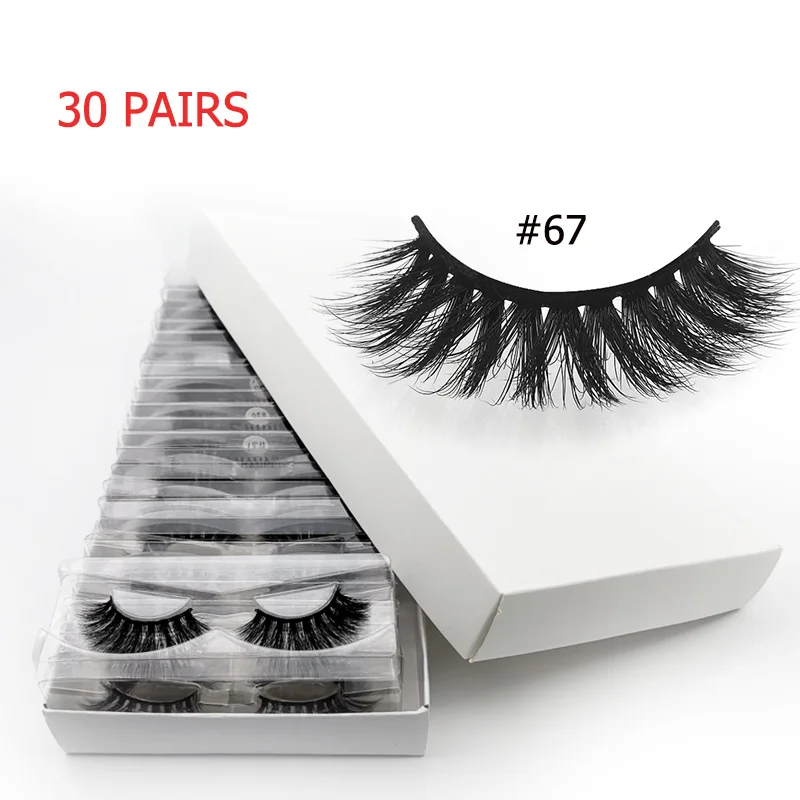 30 Pairs Eyelashes Bulk Eyelashes Wholesale 3d Mink Lashes Bulk Mink Eyelashes Natural Makeup False Eyelashes maquiagem cilios