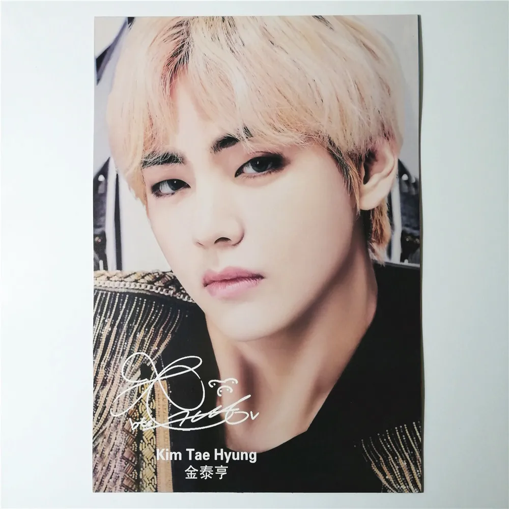 8*(42x29 см) kpop Kim Tae Hyung плакаты настенные наклейки подарок V