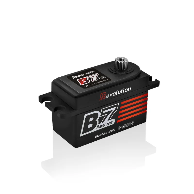 

Power HD B7 Revolution PRO short body brushless servo high pressure steel tooth Servo Steering gear for RC Car Brushless Servo