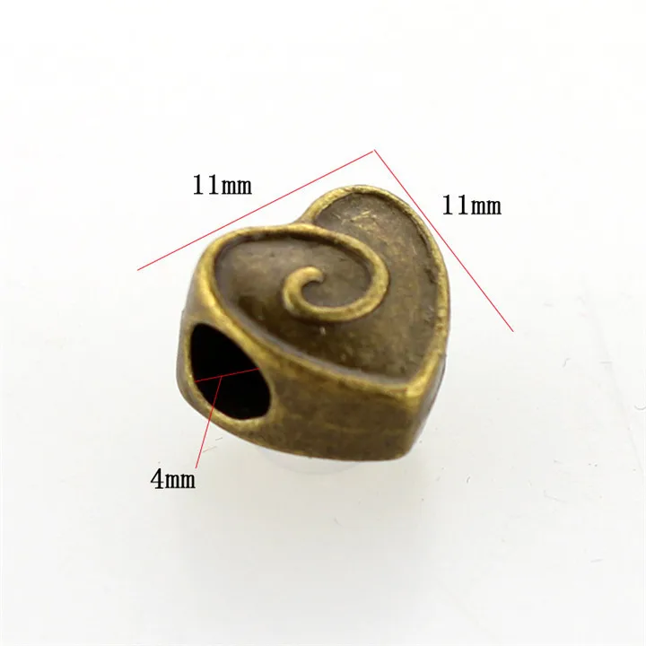 10 шт Diy ювелирные аксессуары сплав бронзовые бусинки с большими отверстиями Подвески для колье серьги браслет ручной работы для украшений "сделай сам" - Цвет: T