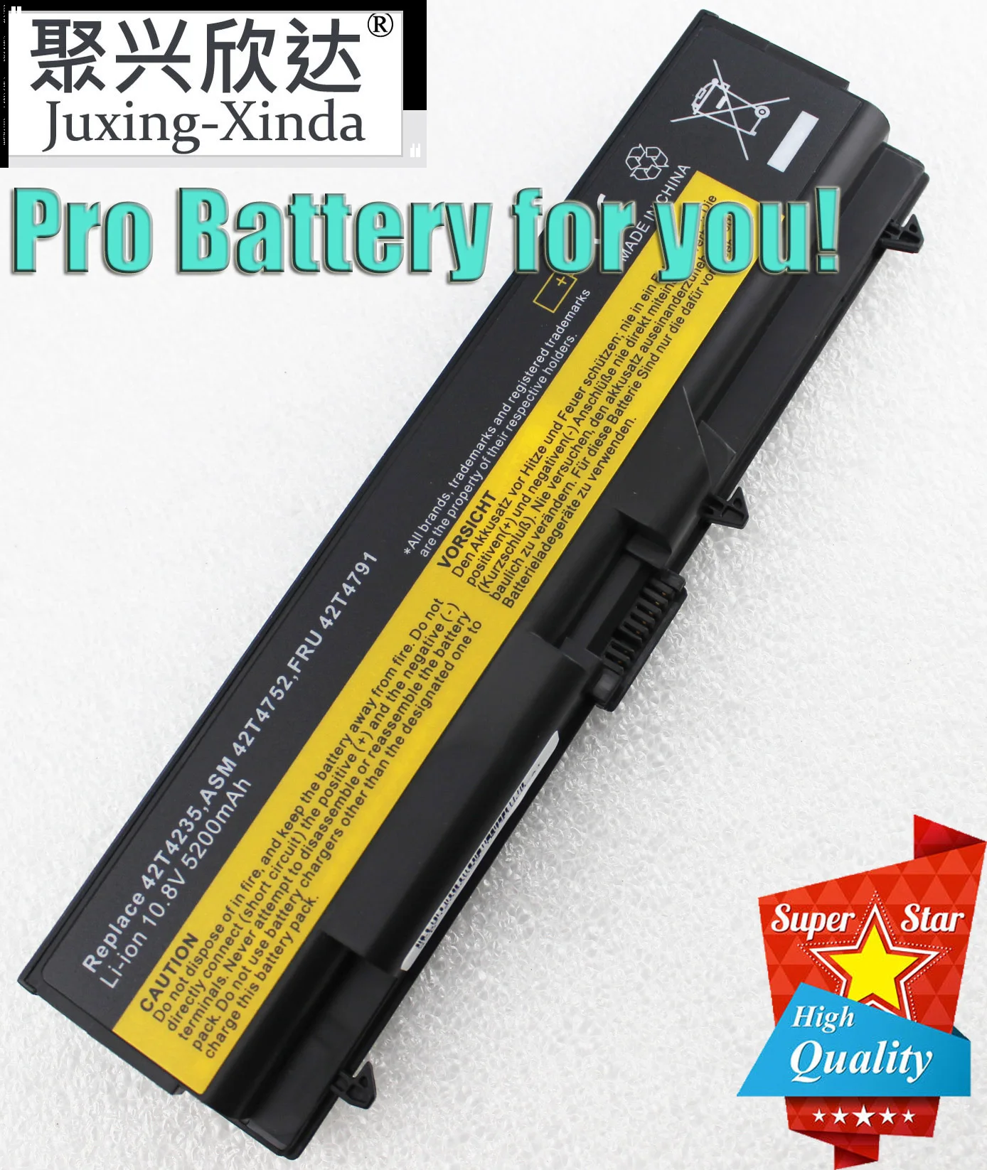 Аккумулятор для ноутбука Lenovo ThinkPad L512 L412 L520 E425 E520 E525 W520 T410 T420 T510 T520 42T4751 W510 SL410 SL510 E40 55