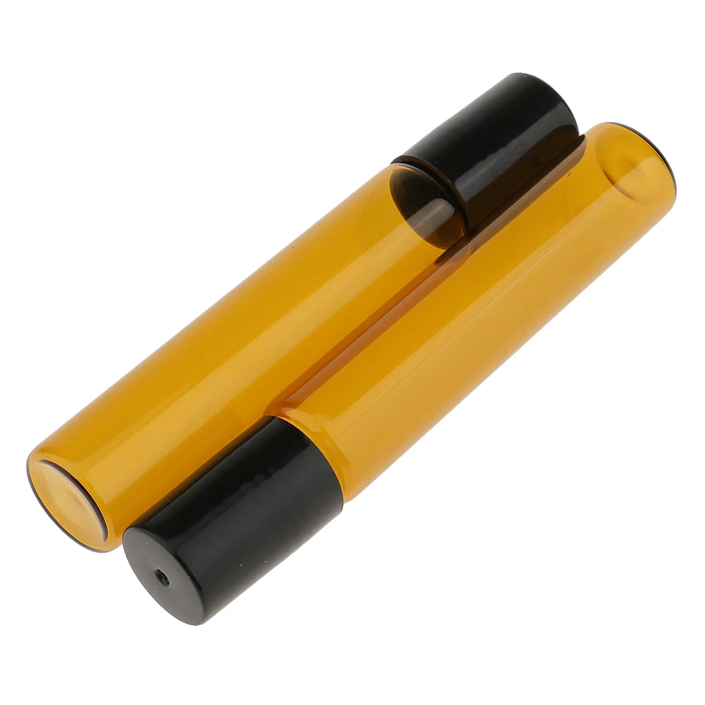 Pack of 6 Lot Steel Ball 10ml Mini Refillable Empty Glass Roll On Bottles for Travel Essential Oils Perfume Cosmetic