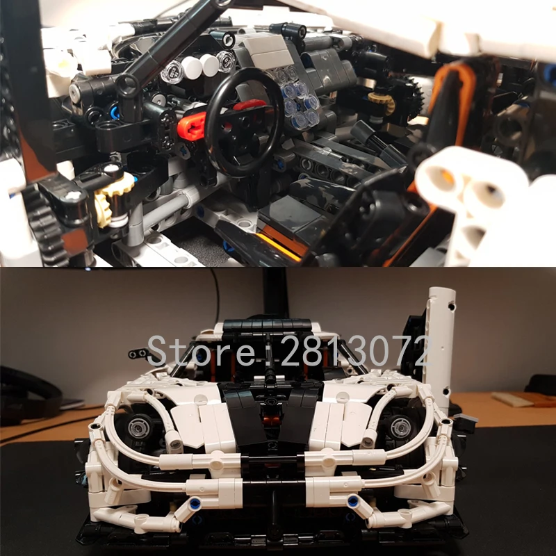 23002 Супер спортивный гоночный автомобиль модель город гонки MOC-4789 меняющийся гоночный автомобиль 3236 шт строительные блоки кирпичи игрушки