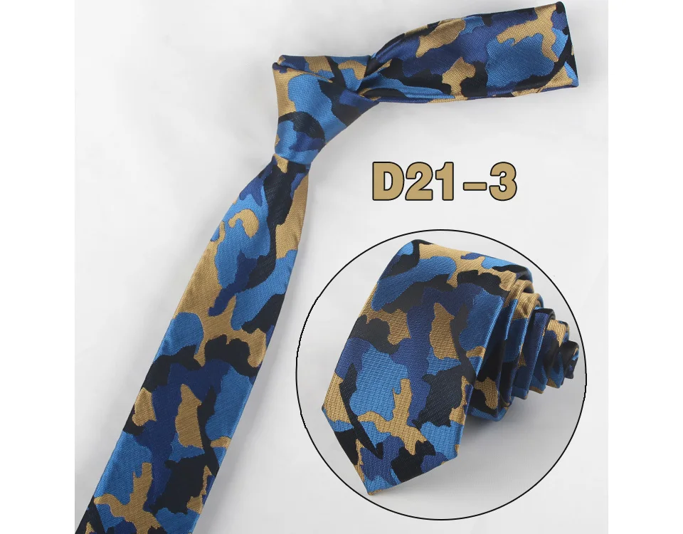 Мужской узкий галстук с камуфляжным узором, 6 см, модные аксессуары для досуга, 1200 Материал полиэстер, жаккард