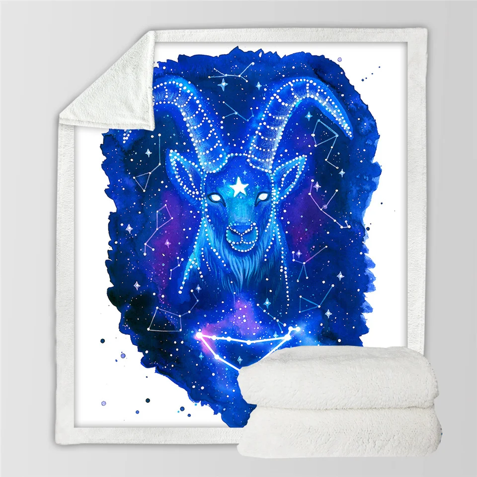 Waage by Pixie холодное искусство шерпа одеяло весы пледы одеяло знаки созвездия плюшевое покрывало галактика звезда пользовательское одеяло