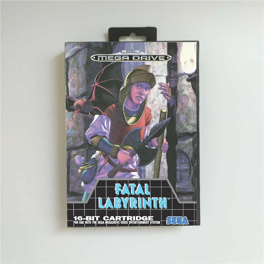 

Fatal Labyrinth - EUR Cover With Retail Box 16 Bit MD Game Card for Sega Megadrive Genesis Video Game Console