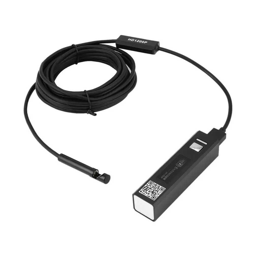 

8mm Endoscope Camera Adjustable 8 LED Wifi Inspection Camera HD 1200P With Hard Cable IP68 For Android IOS 2/5M