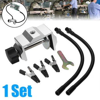 

1pc Helping Third Hand Soldering Tool Table Vise Clamp with 2 Flexible Arms Alligator Clip Holder Jig Fixture