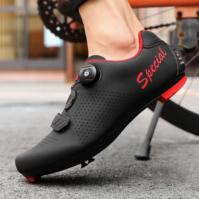 zapatillas mtb para hombre y mujer, zapatillas ciclismo carretera de pedal plano, botas de de calas spd, zapatos de velocidad carreras - AliExpress