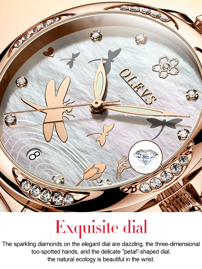 OLEVS 6610 Mechanical Women Watch 8