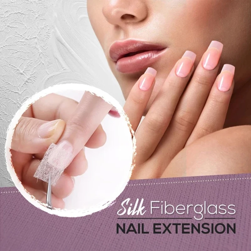 

Set 10/30/50pcs Practical Silk Fiberglass Nail Form Acrylic Tips Extension Fibers Glass Fibers Gel Nail Extension Fiber Stickers