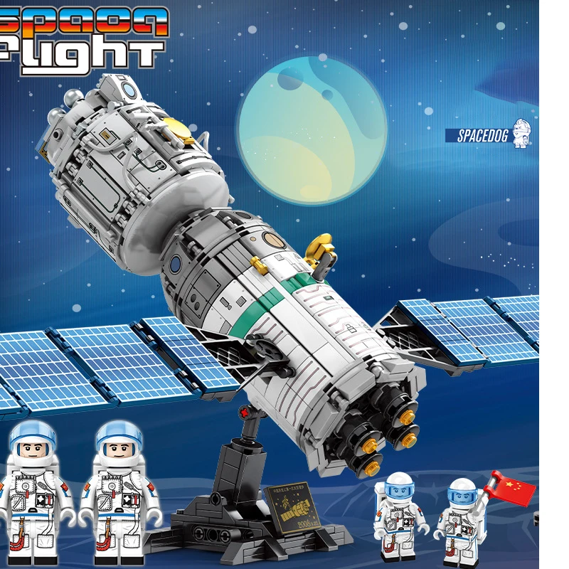 

New Space Flight Rocket perations launcher manned Building Blocks Kit Bricks Classic Spaceship Model Kids Toys for Children gift