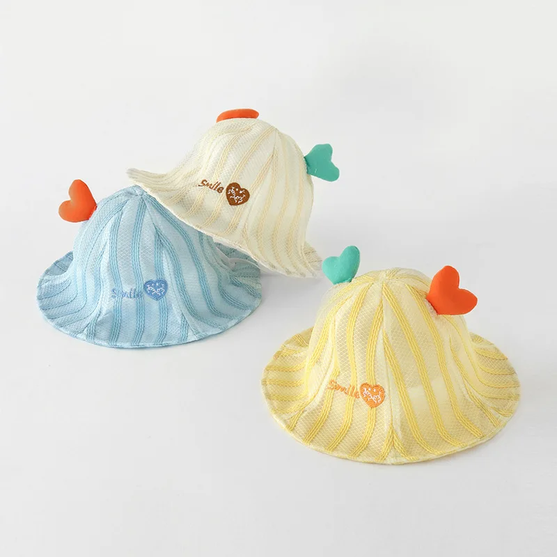 

Летняя сетчатая дышащая детские солнцезащитные головные уборы для мальчиков и девочек, рыбацкие шапки, пляжные кепки