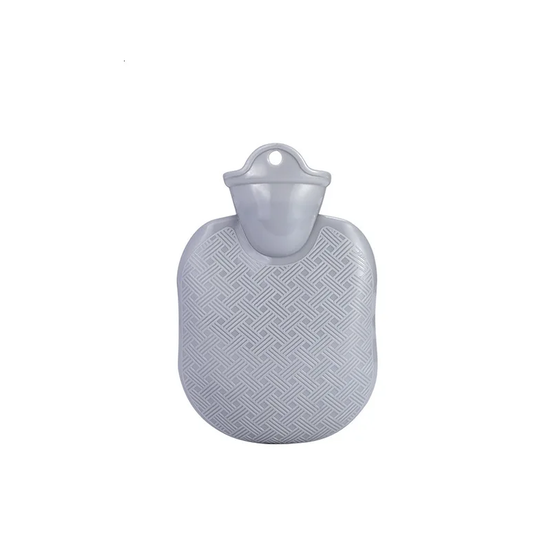 Грелка для воды, зимняя грелка для рук, толстая резиновая грелка, сумка для горячей воды, термотерапия, одноцветная, Bolsa Agua Caliente - Цвет: Gray 500ml