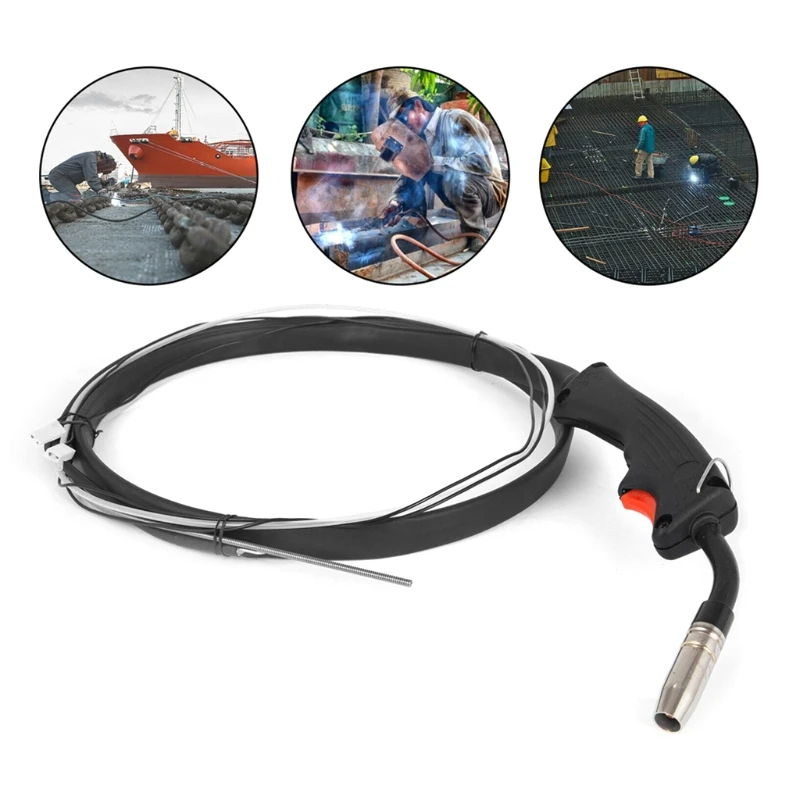 

Practical 14AK MIG Welding Gun Torch for Light Autobody Work Gas Shielded Welding Electric Welder Replacement Torch