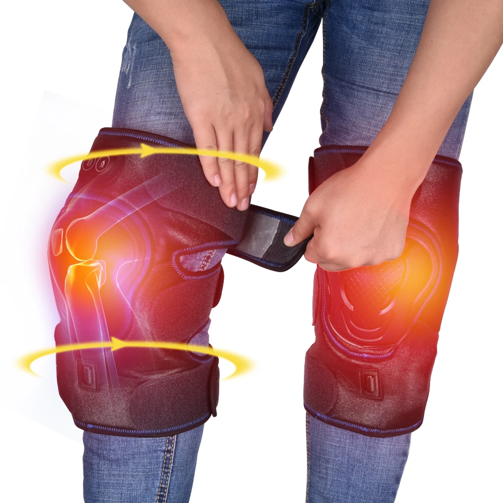 Heated Knee Brace Wrap Joint Protector Far Infrared Hot Massager Apparatus Physiotherapy instrument Vibration knee heat 1 Heated Knee Brace Wrap Joint Protector Far Infrared Hot Massager Apparatus Physiotherapy instrument Vibration knee heat 3