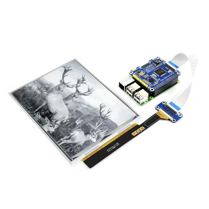 Waveshare 7,8 дюймовый E-Ink дисплей шляпа для Raspberry Pi, разрешение 1872x1404, IT8951 контроллер, USB/SPI/I80/iec интерфейс