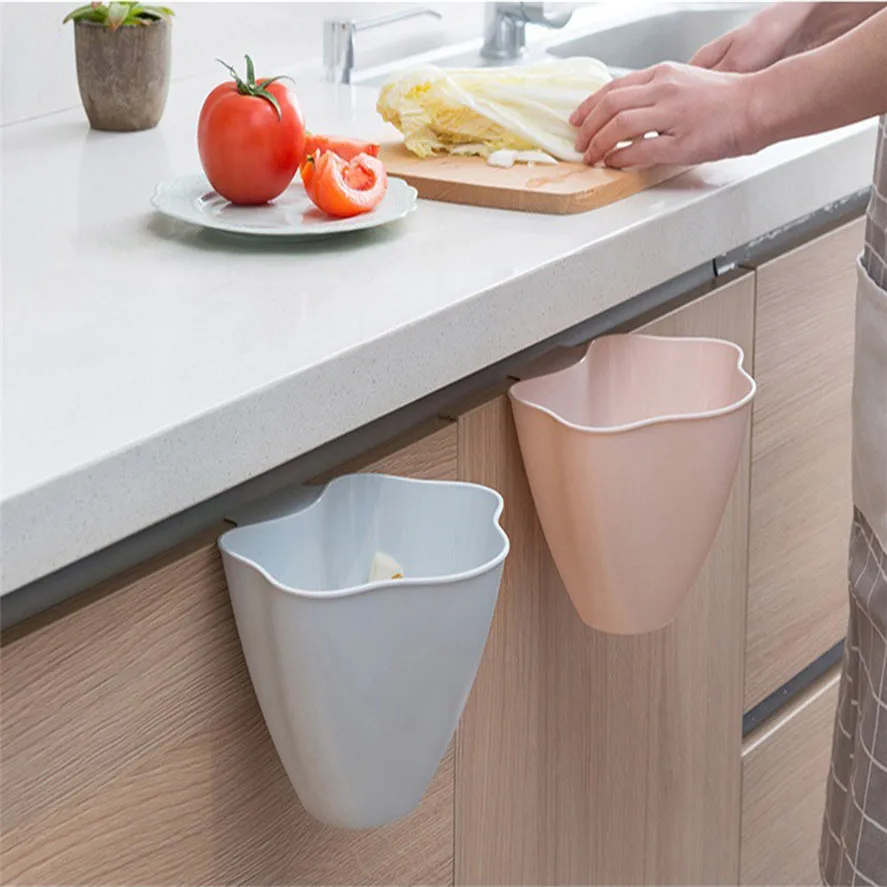 Kitchen Cabinet Door Hanging Trash Garbage Bin 2pcs Kitchen Trash Can Rubbish Container J07#40 Kitchen Cabinet Door Hanging Trash Garbage Bin 2pcs Kitchen Trash Can Rubbish Container J07#40