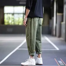 Мужские комбинезоны, Мужские штаны для бега, уличная мода, Мужские штаны с эластичной резинкой на талии, повседневные штаны, спортивные штаны