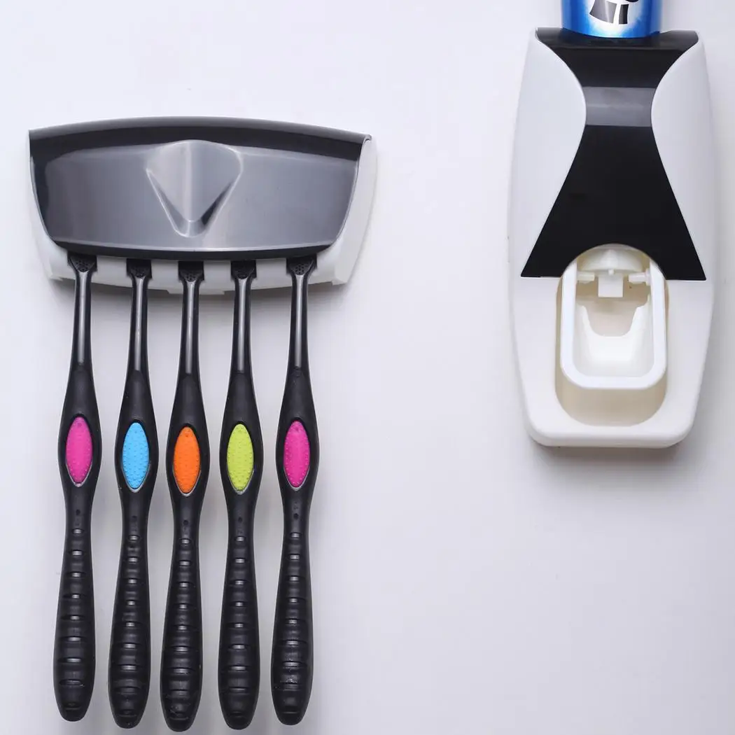 Creative Automatic Squeezing Toothpaste Tool Toothbrush 14.5 x 7.2 6.5 cm General Holder Home Washing Set | Дом и сад